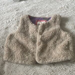 Cozy Tan Sherpa Vest